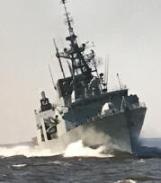 HMCS Vancouver on Sea Trials