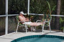 Jim Relaxing Pool-Side