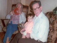 Grandpa Hawkes with Great Grandma in 1982
