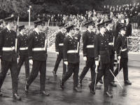 Leading the Graduation Parade in 1979