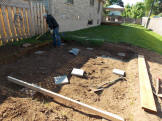 Hole is Completed and Now Setting the Footings