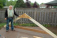 I Built These Strong Trusses for the Shed Frame