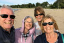 Janice, Pattyanne, Marie and Me on the Beach