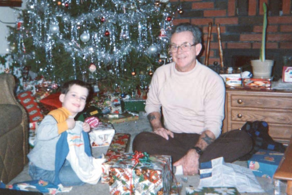 Another Photo of a Speical Christmas with Grandpa Hawkes