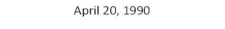 April 20, 1990